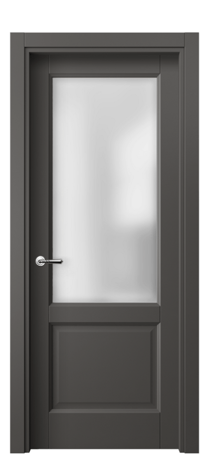 Межкомнатная дверь Галант 1422 ПЭТ графитовый Сатинированное стекло Цена 33699 ₽ | Volhovec