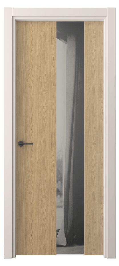 Межкомнатная дверь Фридом 4226 Жемчужный дуб Двустороннее серое зеркало, триплекс Цена 42799 ₽ | Volhovec