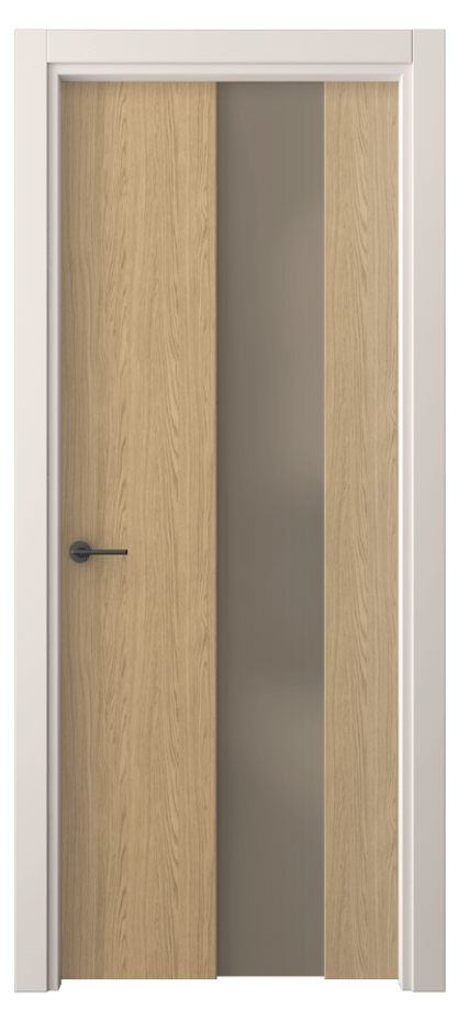 Межкомнатная дверь Фридом 4226 Жемчужный дуб Сатинированное бронзовое стекло, триплекс Цена 40799 ₽ | Volhovec