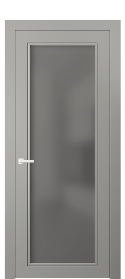 Дверь межкомнатная Нео Классик 8000 Матовый нейтральный серый Сатинированное серое стекло, триплекс Гладкий компланарный наличник МНСР Цена 60224 ₽ Наличники уже входят в базовый комплект. Фабрика дверей Волховец 8 (800) 551 43 19 Межкомнатная дверь Нео Классик 8000 Матовый нейтральный серый Сатинированное серое стекло, триплекс Цена 60224 ₽ | Volhovec