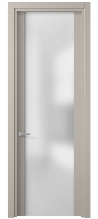 Дверь межкомнатная Планум 4114 Матовый светло-бежевый Сатинированное стекло Гладкий наличник МСБЖ Цена 59299 ₽ Наличники уже входят в базовый комплект. Фабрика дверей Волховец 8 (800) 551 43 19 Межкомнатная дверь Планум 4114 Матовый светло-бежевый Сатинированное стекло Цена 59299 ₽ | Volhovec