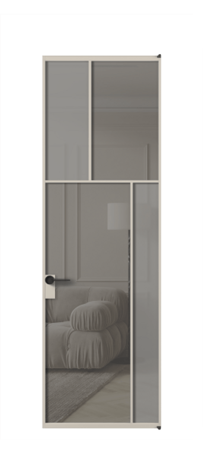 Дверь межкомнатная Mosaic АЛПЛ041.23 Алюминий светло-бежевый Сатинированное серое стекло, триплекс, 6 мм + Прозрачное серое стекло, триплекс Без короба АСБЖ Цена 165870 Стоимость комплекта двери включает:
1. Полотно (600/650/700/750/800/850/900/950*2000-2400 мм).
2. Короб
3. Комплект фурнитуры (2 торцевые петли и магнитный замок с ответной планкой). Фабрика дверей Волховец 8 (800) 551 43 19 Межкомнатная дверь Mosaic АЛПЛ041.23 Алюминий светло-бежевый Сатинированное серое стекло, триплекс, 6 мм + Прозрачное серое стекло, триплекс Цена 165870 ₽ | Volhovec