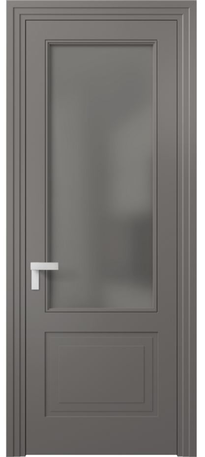 Дверь межкомнатная Рокка 8352 Матовый классический серый Сатинированное серое стекло, триплекс Каскадный компланарный наличник МКЛС Цена 82899 ₽ Наличники уже входят в базовый комплект. Фабрика дверей Волховец 8 (800) 551 43 19 Межкомнатная дверь Рокка 8352 Матовый классический серый Сатинированное серое стекло, триплекс Цена 82899 ₽ | Volhovec