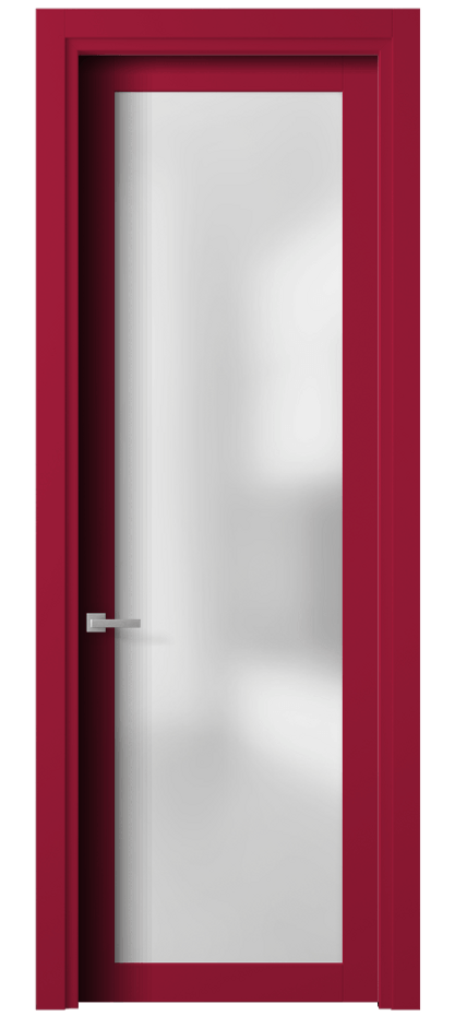 Межкомнатная дверь Planum 2102 Матовый белоснежный Сатинированное стекло Цена 13353200 so'm | Volhovec