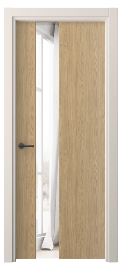 Межкомнатная дверь Фридом 4224 Жемчужный дуб Двустороннее зеркало, триплекс Цена 36539 ₽ | Volhovec