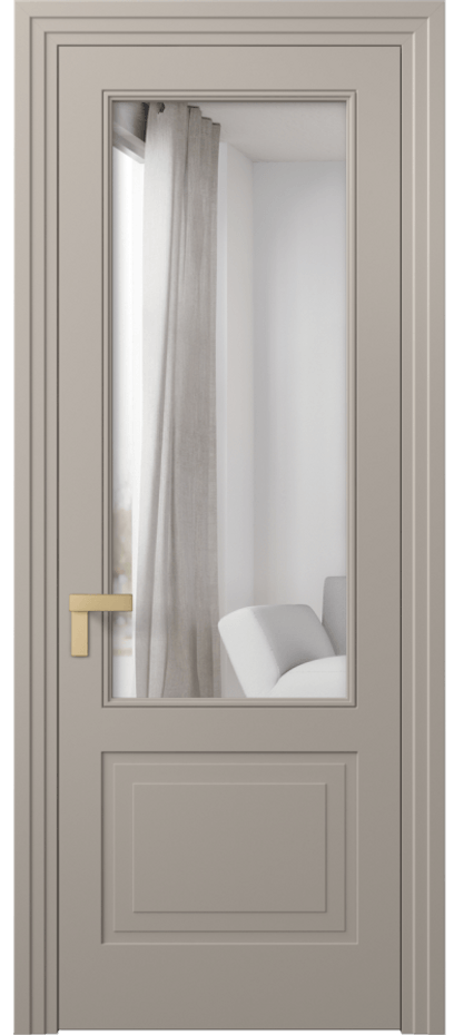 Межкомнатная дверь Rocca 8352 Матовый бисквитный Двустороннее зеркало, триплекс Цена 84899 ₽ | Volhovec