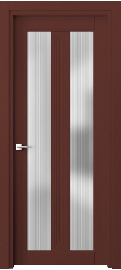 Межкомнатная дверь Ego 6122 Дуб белоснежный Сатинированное стекло "Дождь" Цена 159499 ₽ | Volhovec