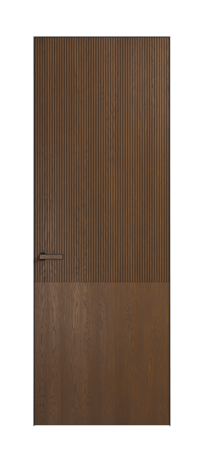 Дверь межкомнатная Вельвет 8205 Дуб каштановый матовый. Скрытый короб Черный Цена 137169 . Фабрика дверей Волховец 8 (800) 551 43 19 Межкомнатная дверь Вельвет 8205 Дуб каштановый матовый. Цена 137169 | Volhovec