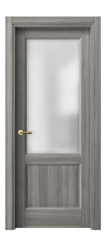 Межкомнатная дверь Галант 1422 Имбирный ясень Сатинированное стекло Цена 7389000 so'm | Volhovec