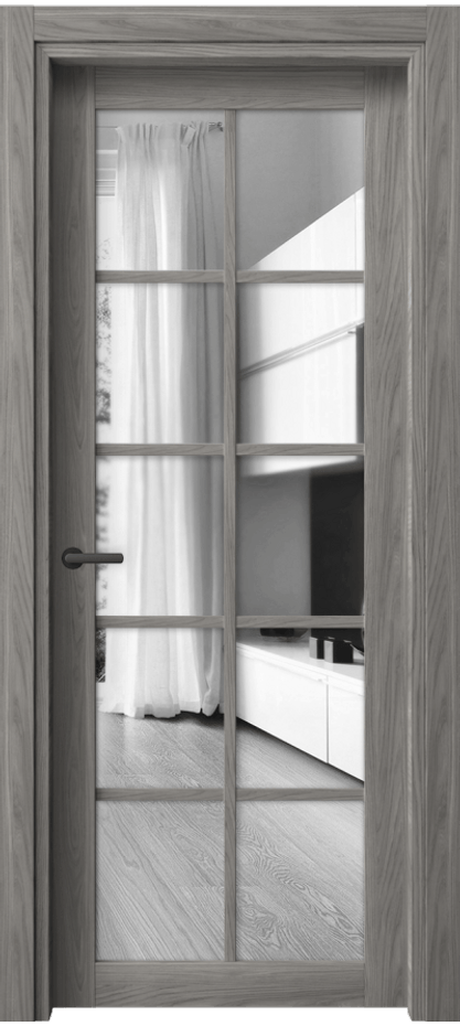 Межкомнатная дверь Нео 2106 Имбирный ясень Двустороннее зеркало, триплекс Цена 33599 ₽ | Volhovec