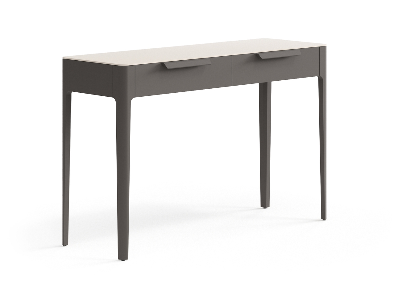 Консоль Piega 2 ящика Матовый антрацит