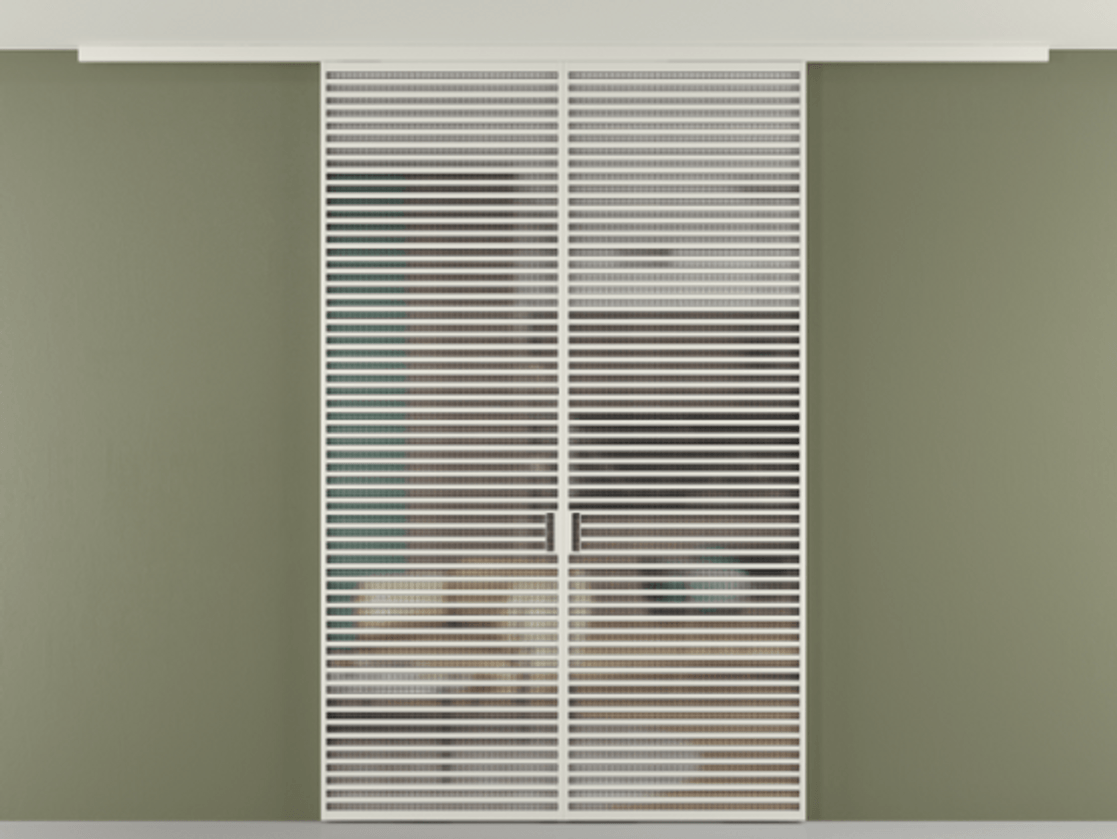 Перегородка Formato вдоль стены на потолок двустворчатая #VENDORCODE# #FURNISH# #GLASS# Цена #PRICE# #CURRENCY# | Volhovec