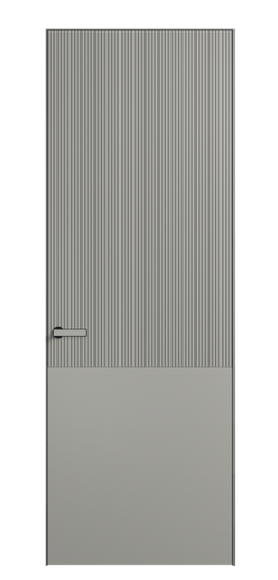 Дверь межкомнатная АКУ 8205 МНСР Матовый нейтральный серый. Цвет Матовый нейтральный серый. Материал Гладкая эмаль. Коллекция Вельвет. Картинка.