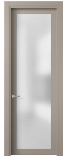 Дверь межкомнатная 2102 МБСК САТ. Цвет Матовый бисквитный. Материал Гладкая эмаль. Коллекция Планум. Картинка.