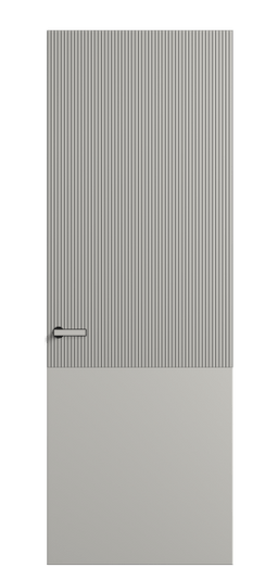 Дверь межкомнатная АКУ 8205 МСР Матовый серый. Цвет Матовый серый. Материал Гладкая эмаль. Коллекция Вельвет. Картинка.