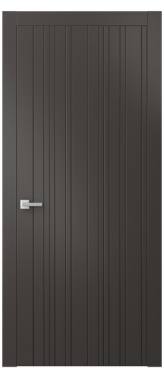 Дверь межкомнатная АКП 8051 МАН Матовый антрацит. Цвет Матовый антрацит. Материал Гладкая эмаль. Коллекция Linea. Картинка.