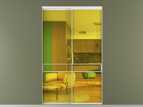 Алюминевая перегородка vn2_02_ Алюминий светло-серый Прозрачное жёлтое стекло, триплекс, 6мм. Цвет Алюминий светло-серый. Материал Алюминий в эмали. Коллекция Перегородка Формато внутри проёма 2 створки. Фото. Алюминевая перегородка vn2_02_ Алюминий светло-серый Прозрачное жёлтое стекло, триплекс, 6мм. Цвет Алюминий светло-серый. Материал Алюминий в эмали. Коллекция Перегородка Формато внутри проёма 2 створки. Картинка.