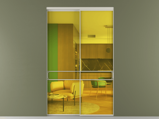 Алюминевая перегородка vn2_02_ Алюминий тёплый серый Прозрачное жёлтое стекло, триплекс, 6мм. Цвет Алюминий тёплый серый. Материал Алюминий в эмали. Коллекция Перегородка Формато внутри проёма 2 створки. Фото. Алюминевая перегородка vn2_02_ Алюминий тёплый серый Прозрачное жёлтое стекло, триплекс, 6мм. Цвет Алюминий тёплый серый. Материал Алюминий в эмали. Коллекция Перегородка Формато внутри проёма 2 створки. Картинка.