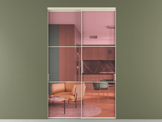 Перегородка Formato внутри проёма 2 створки