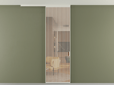 Перегородка Формато вдоль стены на потолок 1 створка