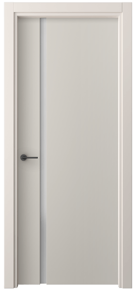 Дверь межкомнатная 4222 ПЭСС САТ. Цвет ПЭТ светло-серый. Материал ПЭТ. Коллекция Фридом. Картинка.