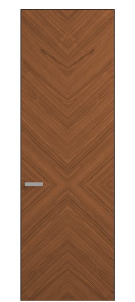 Дверь межкомнатная 0205 ОМДМР Орех медный матовый. Цвет Орех медный матовый рифт. Материал Радиальный шпон НатурВуд. Коллекция Рифт. Картинка.