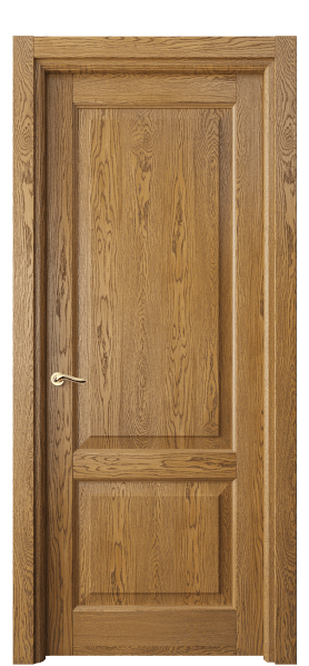 Дверь межкомнатная 0741 ДМД.Б. Цвет Дуб медовый брашированный. Материал Массив дуба брашированный. Коллекция Лигнум. Картинка.